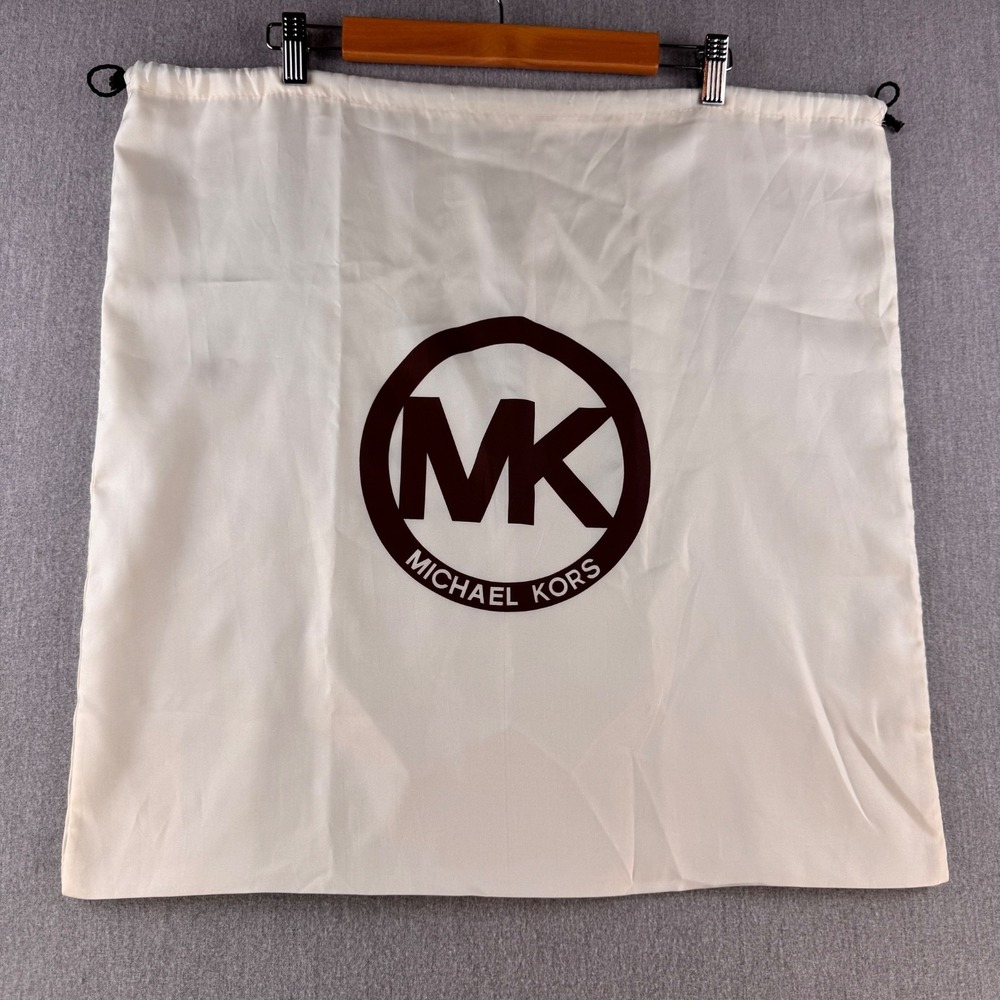 Michael Kors Dust‎ Bag White Drawstring Handbag Storage Travel 22x22 Large